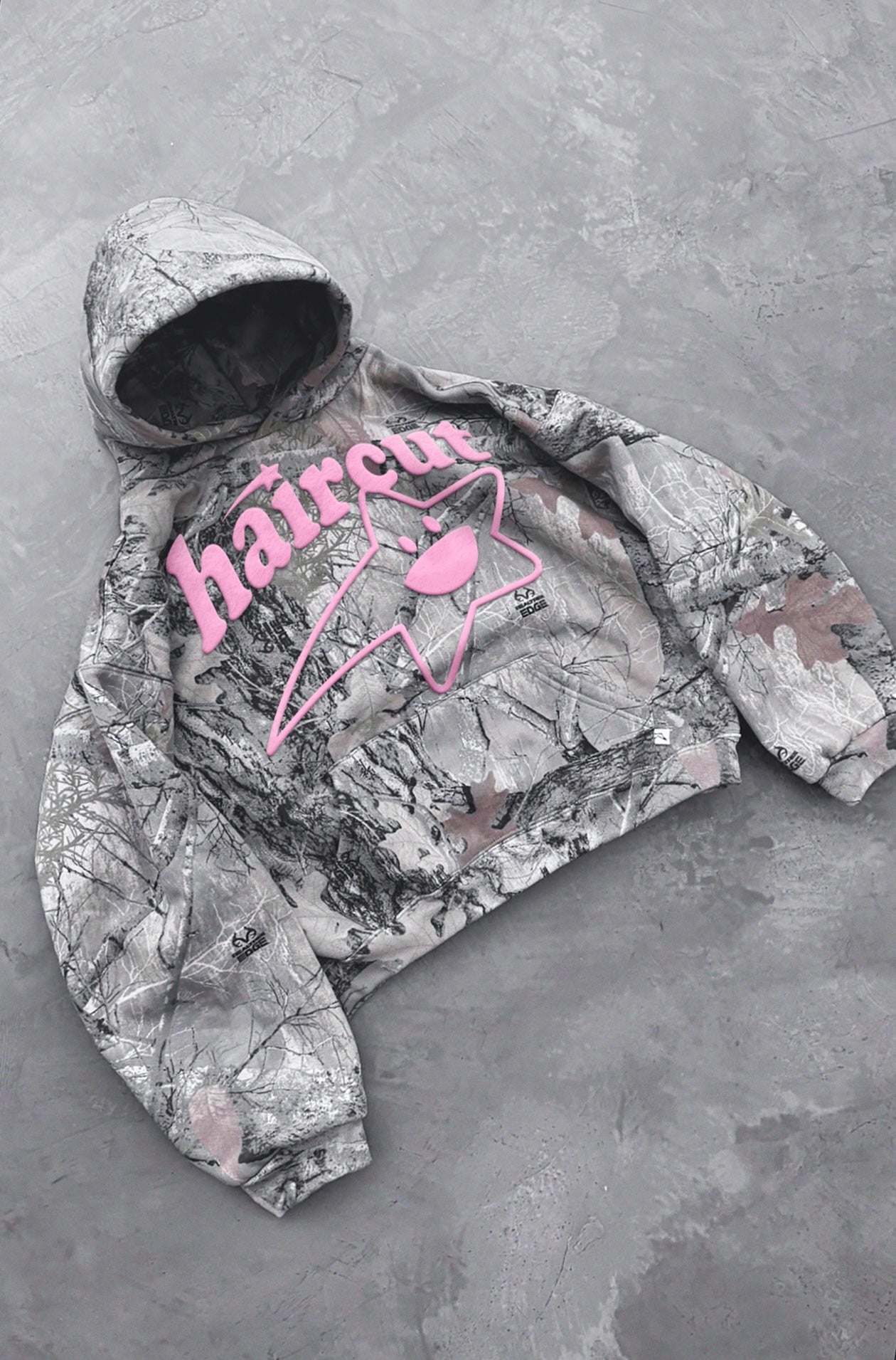 Camo Hoodie Pink