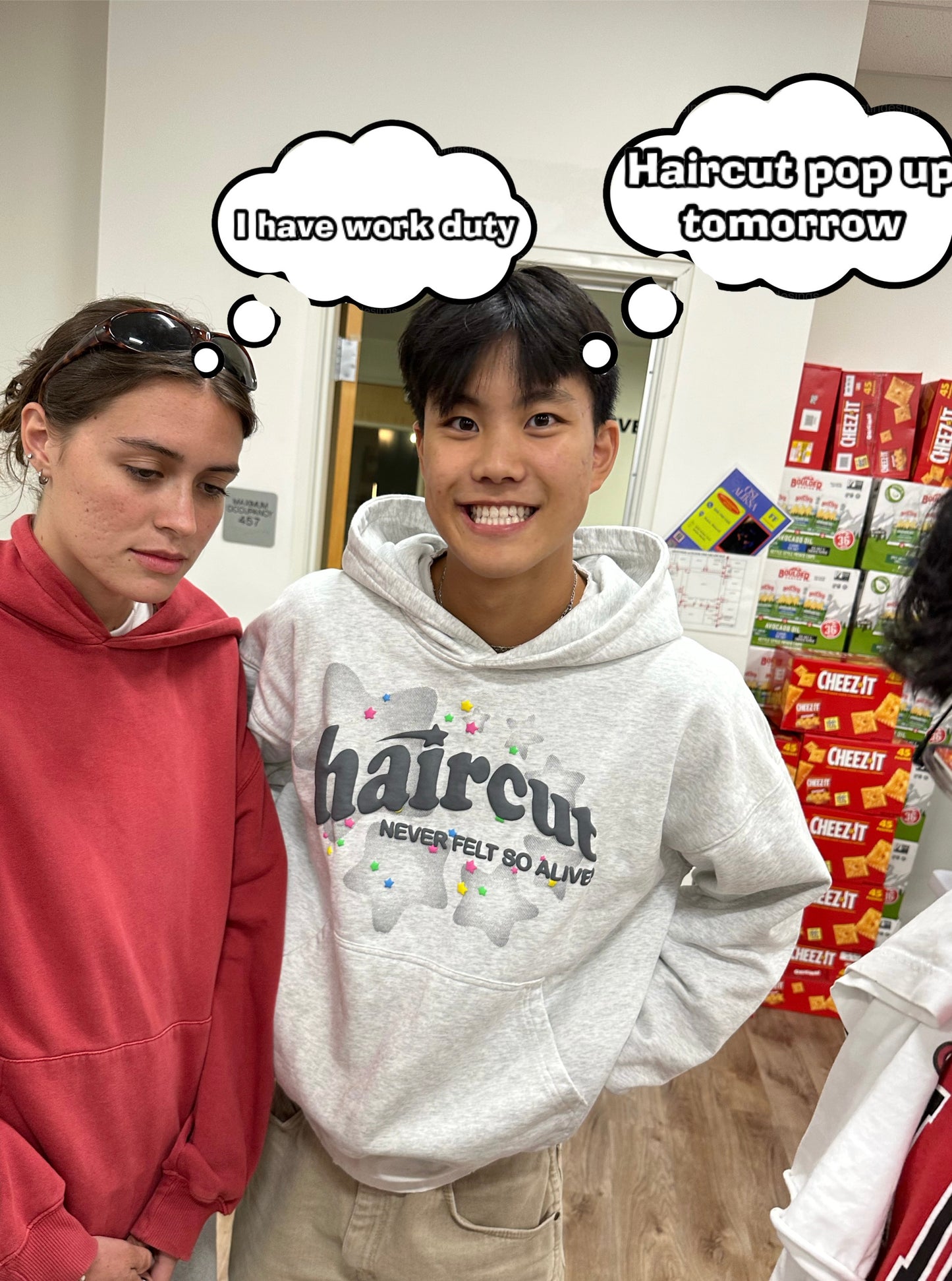 Transparent Star Hoodie Grey