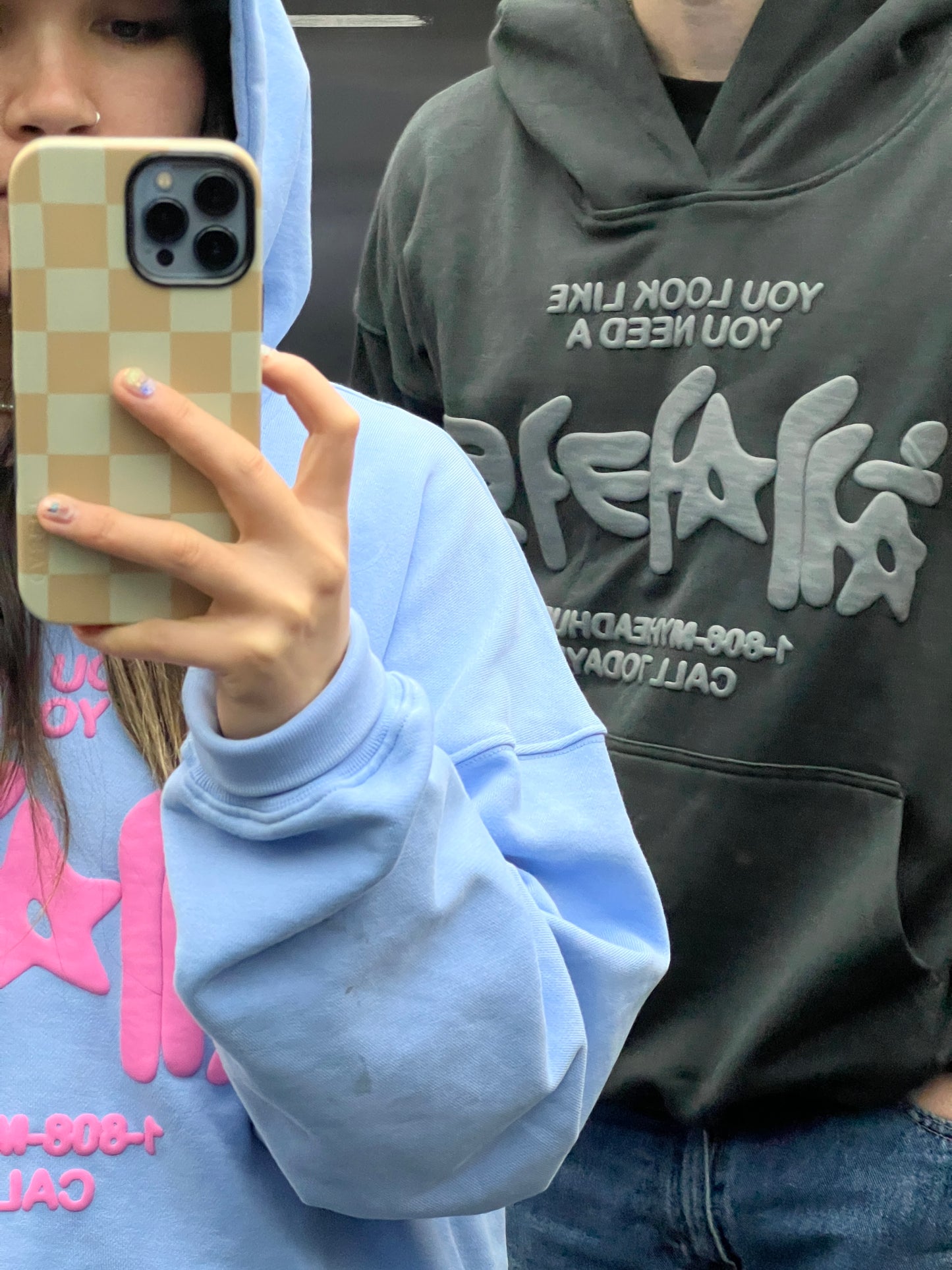 Korean Hoodie Charcoal