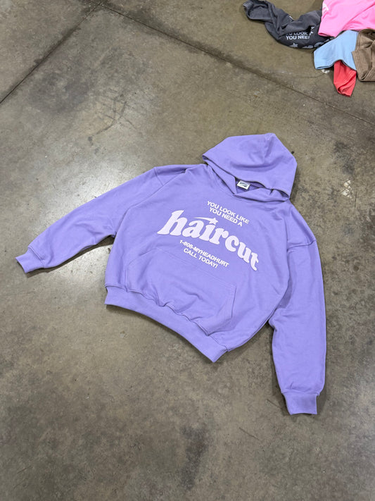 Haircut Hoodie Lavender