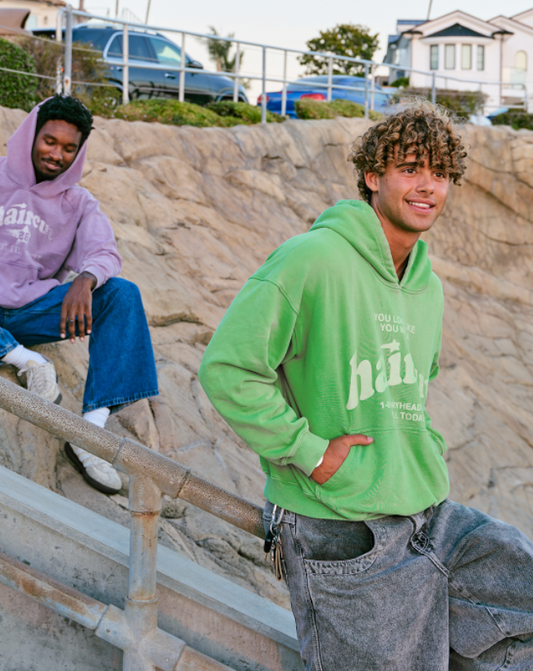 Haircut Hoodie Green