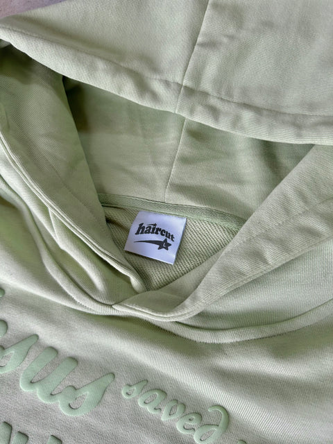 Jesus Haircut Hoodie Matcha