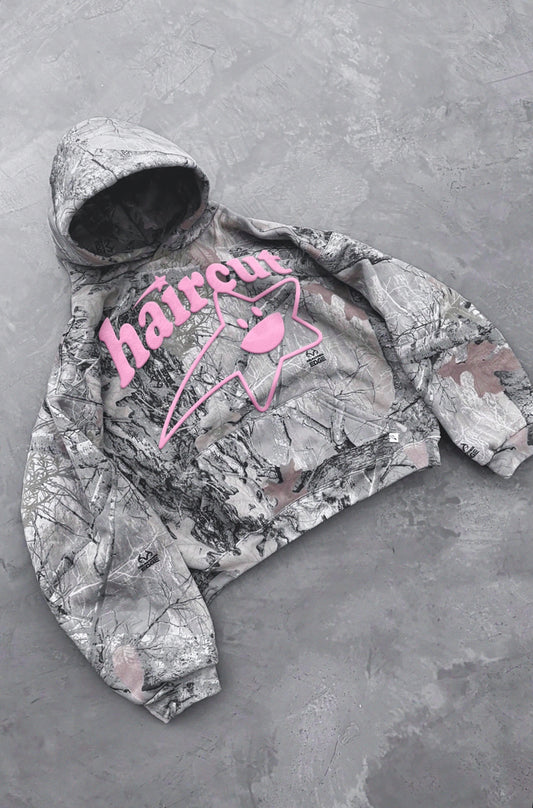 Camo Hoodie Pink