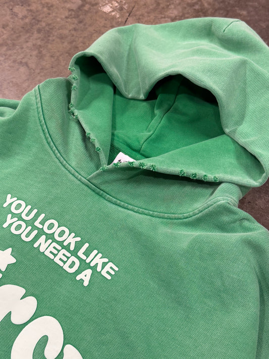 Haircut Fade Hoodie Green