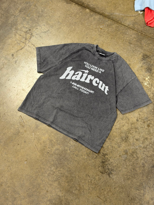 Haircut Fade Shirt Gray