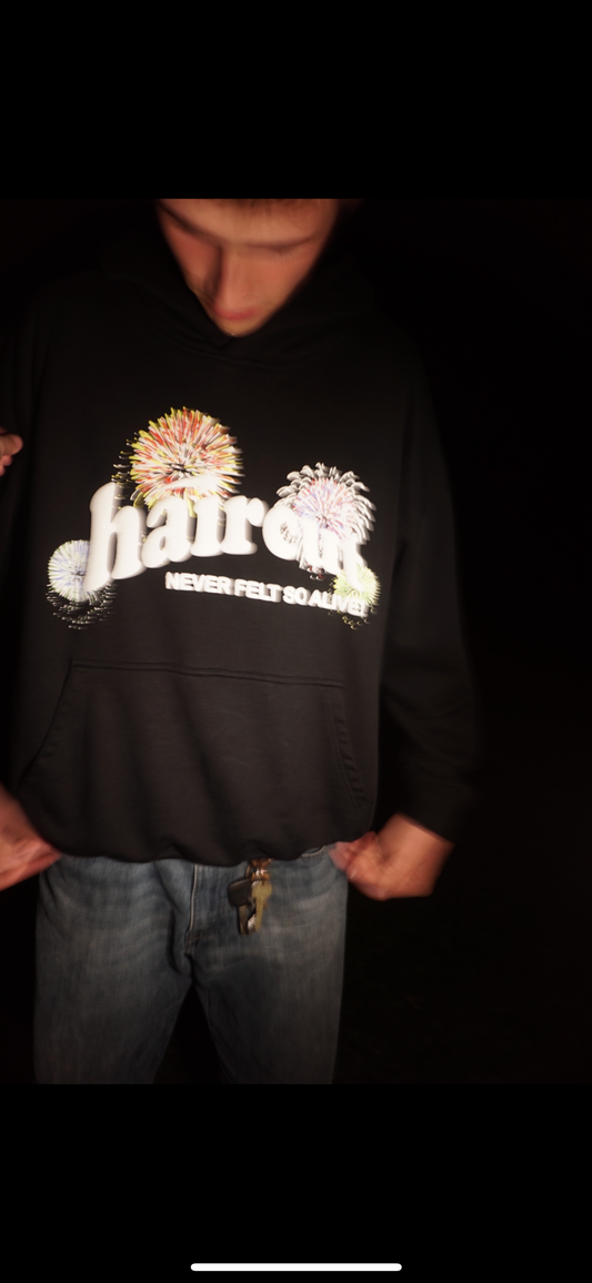 Firework Hoodie Black