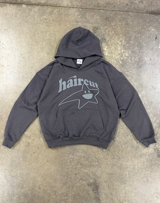 Haircut Star Hoodie Charcoal