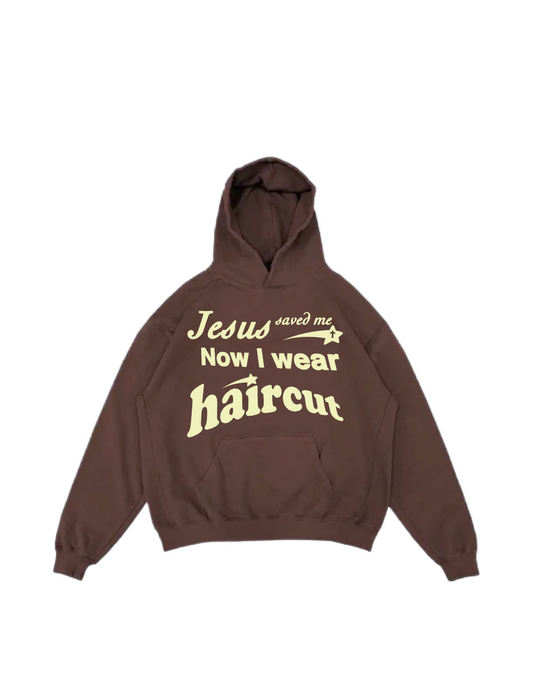 Jesus Hoodie Brown