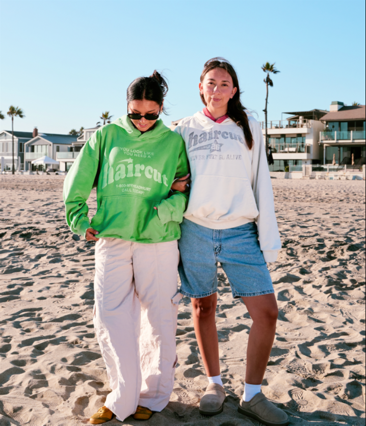 Haircut Hoodie Green