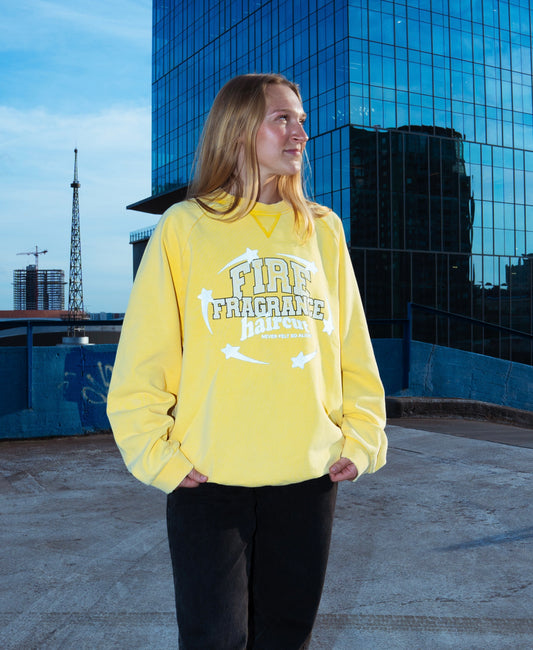 Haircut FF Crewneck Yellow