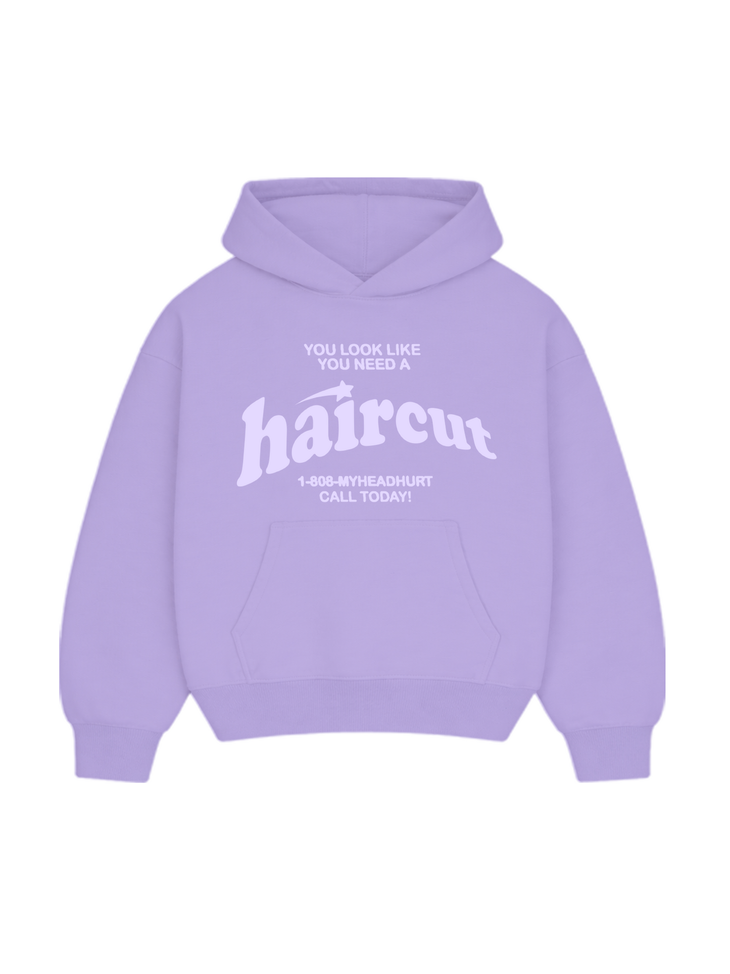 Haircut Hoodie Lavender