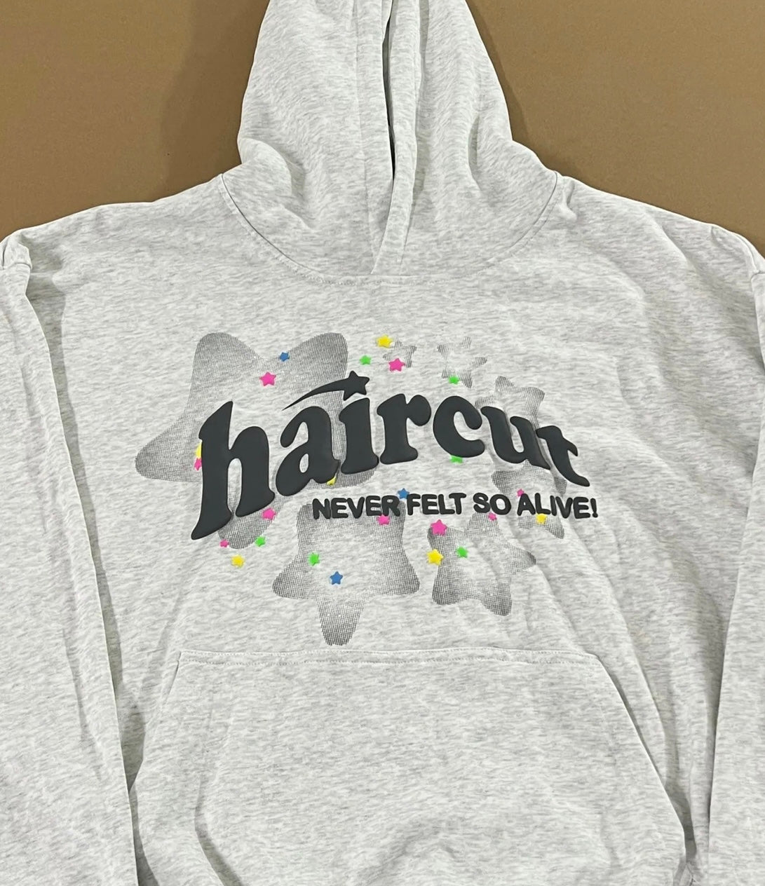 Transparent Star Hoodie Grey