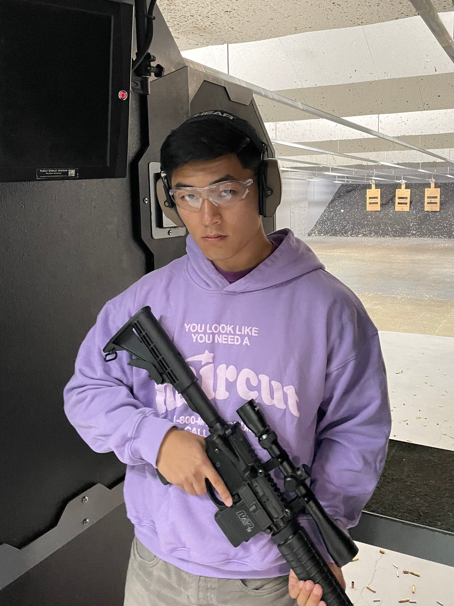 Haircut Hoodie Lavender