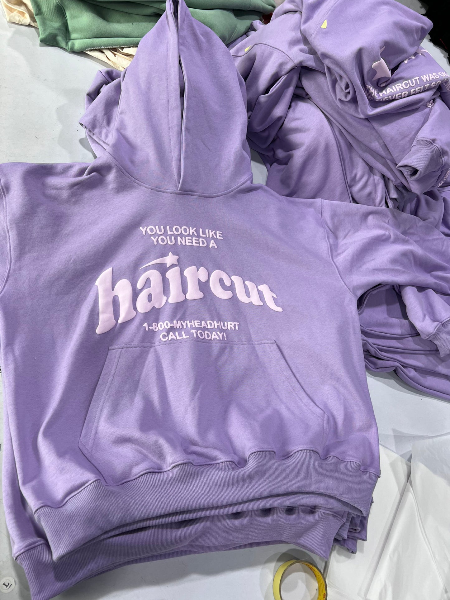 Haircut Hoodie Lavender