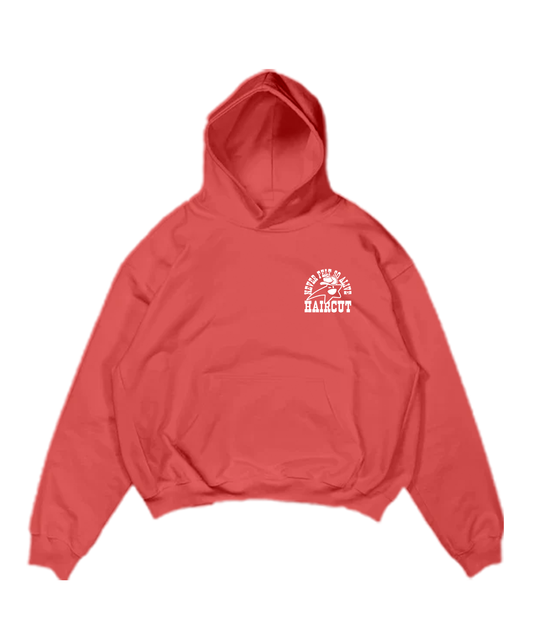 Haircut Cowboy Hoodie Red