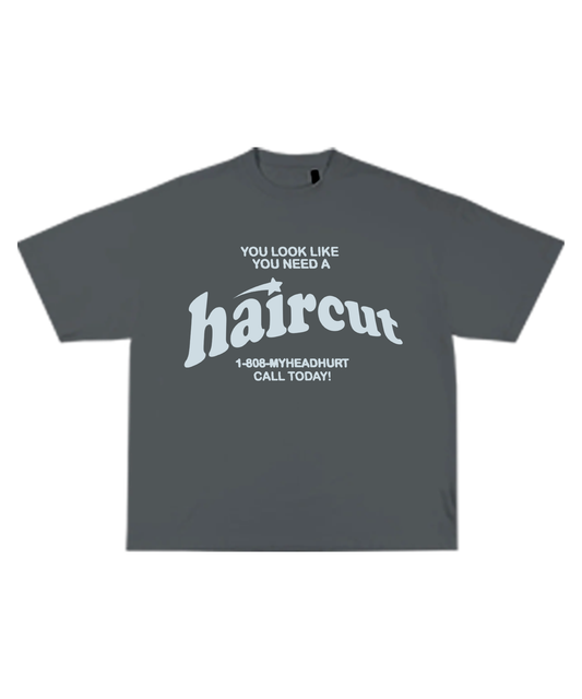 Haircut Fade Shirt Gray