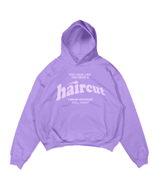 Haircut Hoodie Lavender