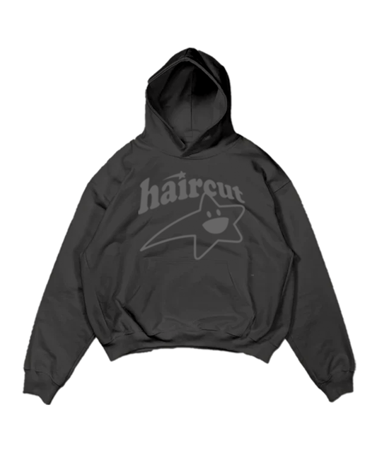 Haircut Star Hoodie Charcoal